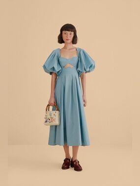 Farm Rio Cutout Midi Dress